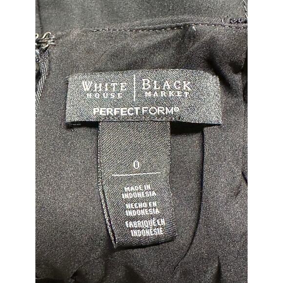 White House Black Market Skirt Womens 0 Black‎ Perfect Form Career Pencil Office - Picture 3 of 8